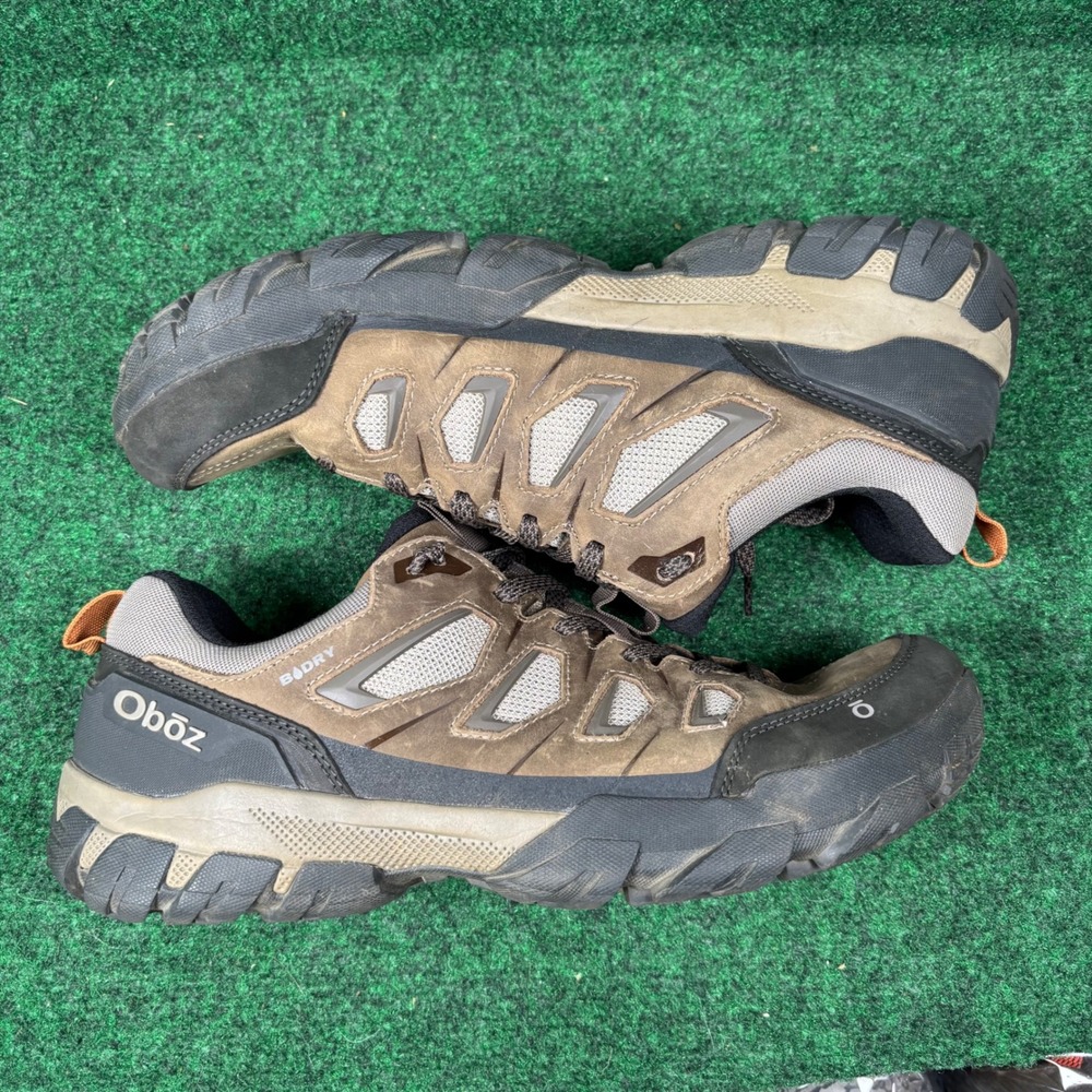 Oboz Sawtooth II Low B-DRY Waterproof Hiking Shoes Mens 11.5 Walnut Brown 23501